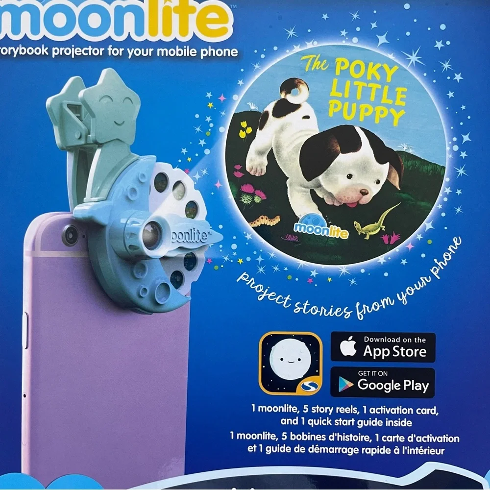 MOONLITE STORYBOOK PROJECTOR FOR SMARTPHONES LITTLE GOLDEN BOOKS 5 STORI…
